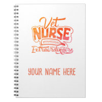 Personalised Vet Nurse Extraordinaire Planner