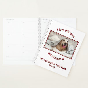 Personalised VET RECORDS CARE PLAN Add Photo Planner