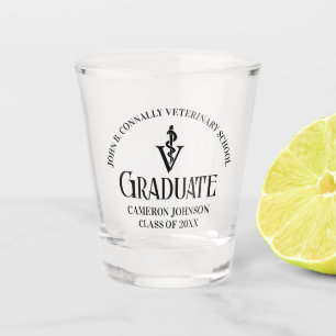 Personalised Veterinary School Graduation Shot Glass