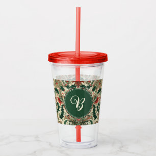 Personalised Victorian/Classic/Vintage Christmas Acrylic Tumbler