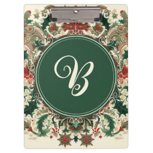 Personalised Victorian/Classic/Vintage Christmas Clipboard