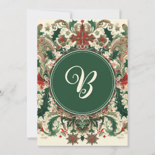 Personalised Victorian/Classic/Vintage Christmas Holiday Card
