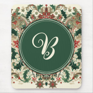 Personalised Victorian/Classic/Vintage Christmas Mouse Mat