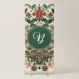 Personalised Victorian/Classic/Vintage Christmas Retractable Banner