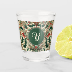 Personalised Victorian/Classic/Vintage Christmas Shot Glass
