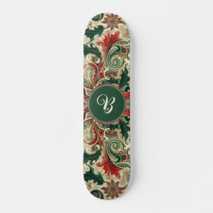 Personalised Victorian/Classic/Vintage Christmas Skateboard