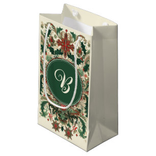 Personalised Victorian/Classic/Vintage Christmas Small Gift Bag
