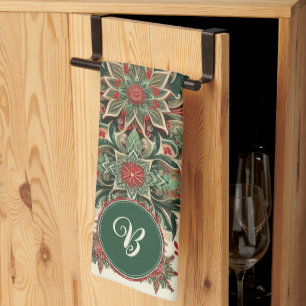 Personalised Victorian/Classic/Vintage Christmas Tea Towel