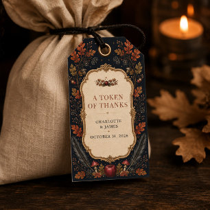 Personalised Victorian Samhain Botanical Favour Ta Gift Tags