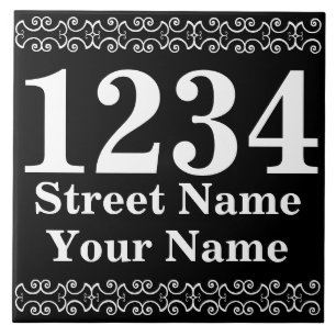 Personalised Victorian Street Address Tile