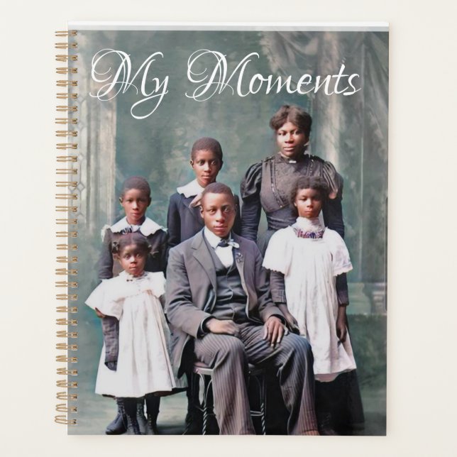 Personalised Victorian Style Planner Black Family (Front)