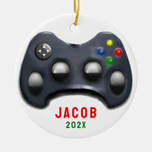 Personalised Video Gamer 2024 Collectable Ceramic Tree Decoration