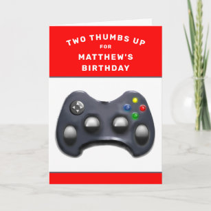 Gamer Birthday Cards Zazzle Uk