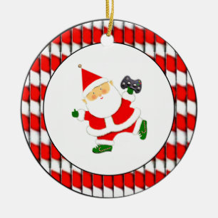 Personalised Video Gamer Ceramic Tree Decoration