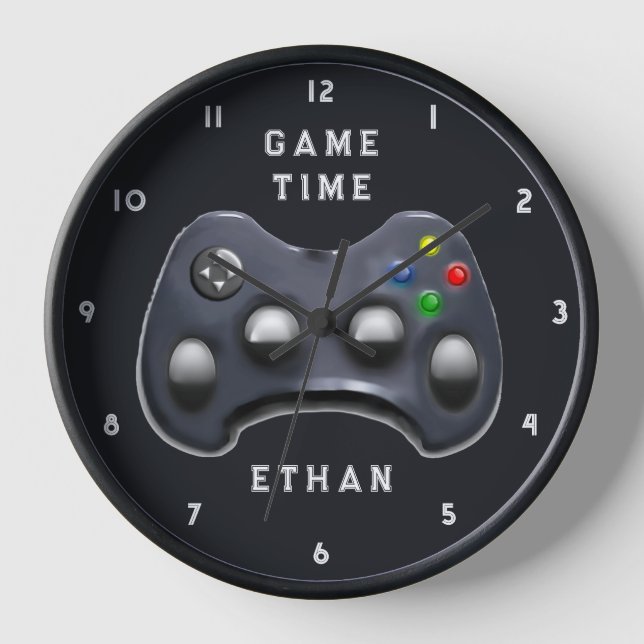 Personalised Video Gamer Clock (Front)