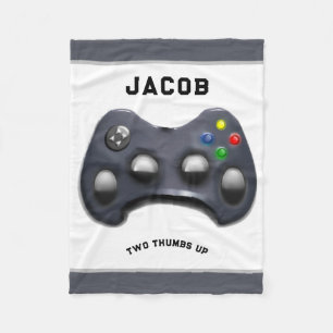 Personalised Video Gamer Fleece Blanket