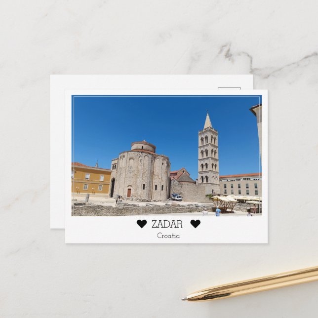 Personalised, View Beside St. Donatus Postcard (Front/Back In Situ)