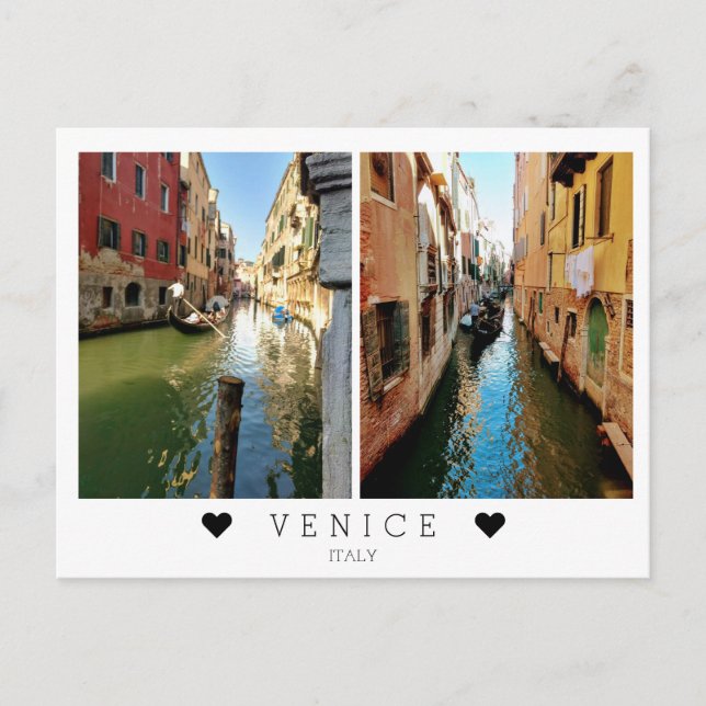 Personalised, views of beautiful Venice, Italy Postcard (Front)