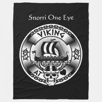 Personalised Viking at Heart Fleece Blanket