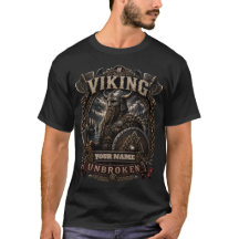 Personalised Viking Unbroken Men's T-Shirt