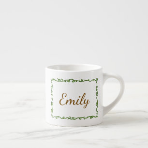 Personalised Vine Espresso Cup