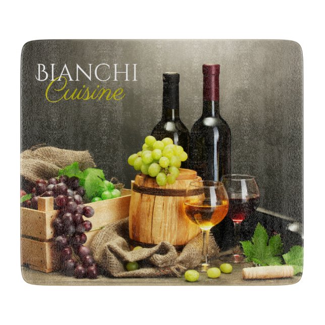Personalised Vineyard Cutting Board (Front)