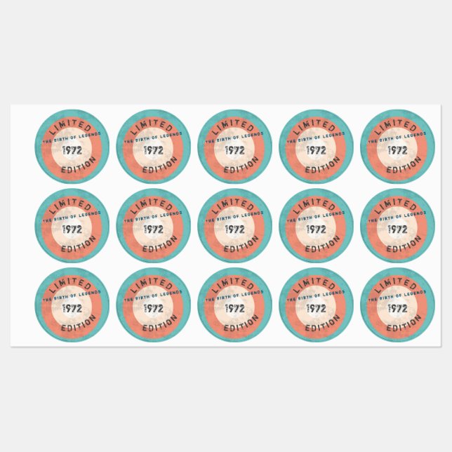 Personalised Vintage 19XX limited edition (Sheet)