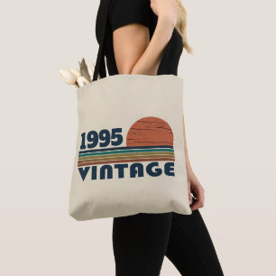 Personalised vintage 30th birthday gift tote bag