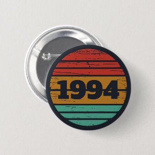 Personalised vintage 30th birthday gifts 6 cm round badge