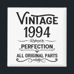 Personalised vintage 30th birthday gifts black magnet<br><div class="desc">You can add some originality with this limited edition, premium quality, and original, classy, retro, and vintage-looking birthday graphic design with a cool typography font. This is a great gift idea for men, women, husbands, wives, girlfriends, and boyfriends who will love this one-of-a-kind piece of art. Unique and funny holiday...</div>