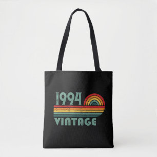 Personalised vintage 30th birthday gifts tote bag