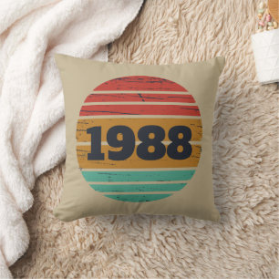 Personalised vintage 35th birthday gifts cushion