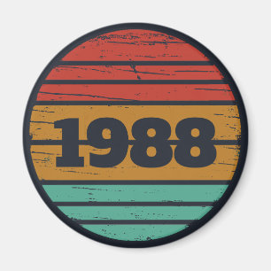 Personalised vintage 35th birthday gifts magnet