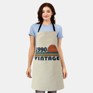 Personalised vintage 35th birthday party apron