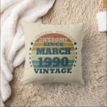 Personalised vintage 35th birthday party cushion<br><div class="desc">Add some originality to your wardrobe with this vintage retro sunset graphic design featuring awesome typography. It's a great gift for men,  women,  husbands,  wives,  girlfriends,  and boyfriends who will love this unique artwork. The perfect and most fun holiday present for your birthday celebration.</div>