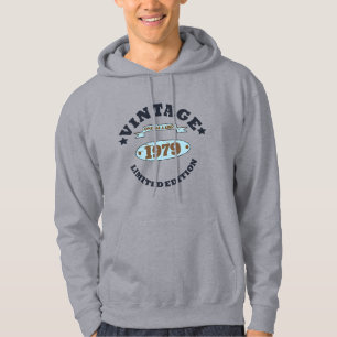 Personalised vintage 45th birthday gift hoodie