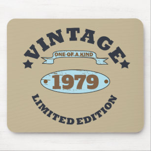 Personalised vintage 45th birthday gift mouse mat