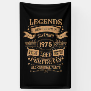Personalised vintage 50th birthday whiskey themed banner