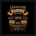Personalised vintage 50th birthday whiskey themed poster<br><div class="desc">You can add some originality to your wardrobe collection with this vintage classic birthday graphic design with awesome typography font lettering, is a great gift idea for men, women, husbands, wife girlfriends, and a boyfriend who will love this one-of-a-kind artwork. The best amazing and funny holiday present for your happy...</div>