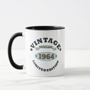Personalised vintage 60th birthday gifts mug