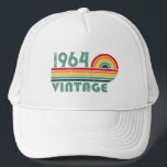 Personalised vintage 60th birthday gifts trucker hat<br><div class="desc">You can add some originality to your wardrobe collection with this vintage classic birthday graphic design with awesome typography font lettering, It is a great gift for men, women, husbands, wife, girlfriend, and a boyfriend who will love this one-of-a-kind artwork. The best amazing and funny holiday present for your happy...</div>