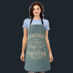 Personalised vintage 60th birthday whiskey themed apron<br><div class="desc">You can add some originality to your wardrobe collection with this vintage classic birthday graphic design with awesome typography font lettering. It is a great gift idea for men, women, husbands, wives, girlfriends, and boyfriends who will love this one-of-a-kind artwork. It is the best amazing and fun holiday present for...</div>
