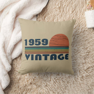 Personalised vintage 65th birthday gift cushion