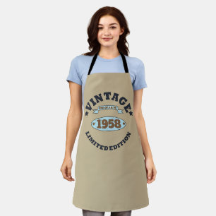 Personalised vintage 65th birthday gifts apron