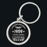 Personalised vintage 65th birthday gifts key ring<br><div class="desc">You can add some originality with this limited edition, premium quality, and original, classy, retro, and vintage-looking birthday graphic design with a cool typography font. This is a great gift idea for men, women, husbands, wives, girlfriends, and boyfriends who will love this one-of-a-kind piece of art. The best unique and...</div>