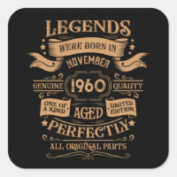Personalised vintage 65th birthday whiskey label
