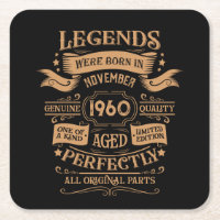 Personalised vintage 65th birthday whiskey label