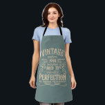 Personalised vintage 65th birthday whiskey themed apron<br><div class="desc">You can add some originality to your wardrobe collection with this vintage classic birthday graphic design with awesome typography font lettering. It is a great gift idea for men, women, husbands, wives, girlfriends, and boyfriends who will love this one-of-a-kind artwork. It is the best amazing and fun holiday present for...</div>