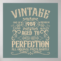 Personalised vintage 65th birthday whiskey themed