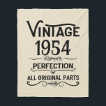 Personalised vintage 70th birthday gifts black fleece blanket<br><div class="desc">You can add some originality with this limited edition, premium quality, and original, classy, retro, and vintage-looking birthday graphic design with a cool typography font. This is a great gift idea for men, women, husbands, wives, girlfriends, and boyfriends who will love this one-of-a-kind piece of art. The best unique and...</div>